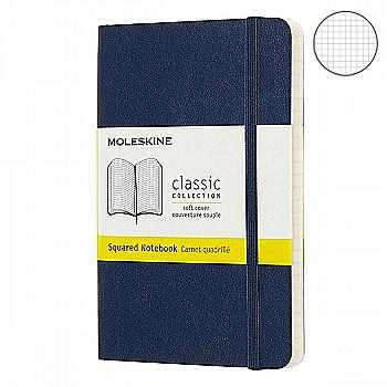 Блокнот Сапфир мягкий карман. клетка, Moleskine Classic, QP612B20 Блокнот Сапфир мягкий карман. клетка, Moleskine Classic, QP612B20