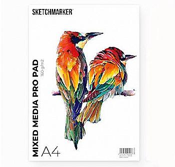 Склейка SKETCHMARKER MIXED MEDIA PRO PAD A4 (30 страниц, 160 gsm для разных техник и инструментов) Склейка SKETCHMARKER MIXED MEDIA PRO PAD A4 (30 страниц, 160 gsm для разных техник и инструментов)