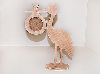 Заготівка дерев`яна Фоторамка "Лелека", 1558