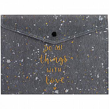 Папка на кнопці А4+, Shade Gray, 1495-13-A