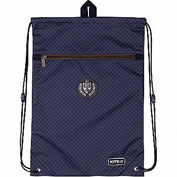 Сумка для взуття з кишенею 601M College Line blue, K20-601M-2 Сумка для взуття з кишенею 601M College Line blue, K20-601M-2