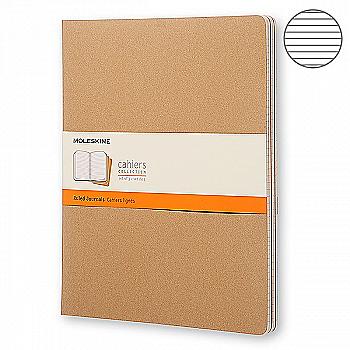 Записник Беж лінійка, Moleskine Cahier XXL, QP431 Записник Беж лінійка, Moleskine Cahier XXL, QP431
