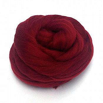 Вовна мерінос 23 мк 50 г №014, темний гранат Чарівна мить Вовна мерінос 23 мк 50 г №014, темний гранат Чарівна мить