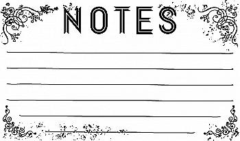 Штамп Вінтаж Notes, 10004085 ТМ "Artemio"