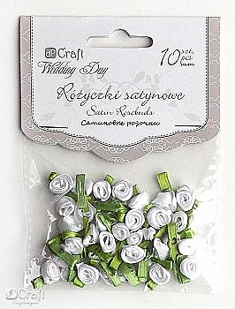 Троянди сатинові білі (35 шт.), WDRO-001 DpCraft Троянди сатинові білі (35 шт.), WDRO-001 DpCraft