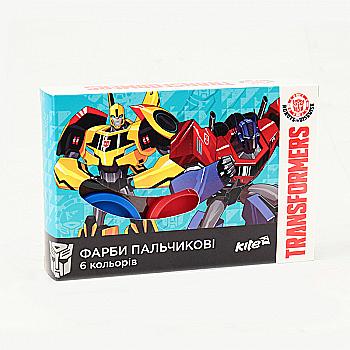 Краски пальчиковые, 6 цв. 35 мл. Transformers, Kite TF17-064 Краски пальчиковые, 6 цв. 35 мл. Transformers, Kite TF17-064