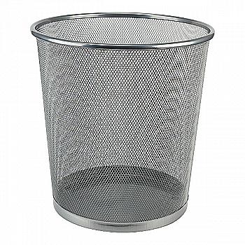 Корзина для паперу метал., срібна, 2119-03-А Корзина для паперу метал., срібна, 2119-03-А
