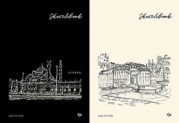 Блокнот А5 "Two in one sketch book", Pune, 903252, TM Profiplan Блокнот А5 "Two in one sketch book", Pune, 903252, TM Profiplan