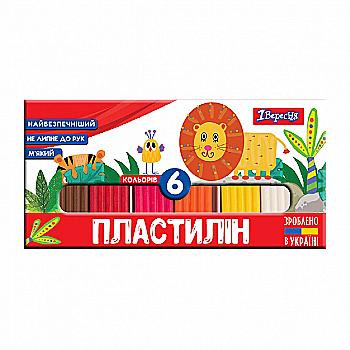 Пластилин 6 цветов "Zoo Land", 120 г, 540512 Пластилин 6 цветов "Zoo Land", 120 г, 540512