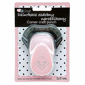 Кутовий фігурний дирокол 2,5 см Листя, JCDZ-210-023 DpCraft Кутовий фігурний дирокол 2,5 см Листя, JCDZ-210-023 DpCraft