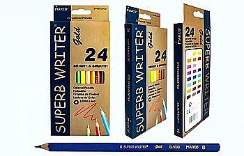 Карандаши 24 цв. Superb Writer Gold шестигранный, E4100G-24CB, Marco Карандаши 24 цв. Superb Writer Gold шестигранный, E4100G-24CB, Marco
