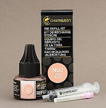 Чернило для заправки маркера Chameleon 25 мл - Light Peach (светло-персиковый, NU2), CT9025 Чернило для заправки маркера Chameleon 25 мл - Light Peach (светло-персиковый, NU2), CT9025
