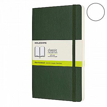 Записник Миртовий Зелений м’який середній нелінован, Moleskine Classic, QP618K15 Записник Миртовий Зелений м’який середній нелінован, Moleskine Classic, QP618K15