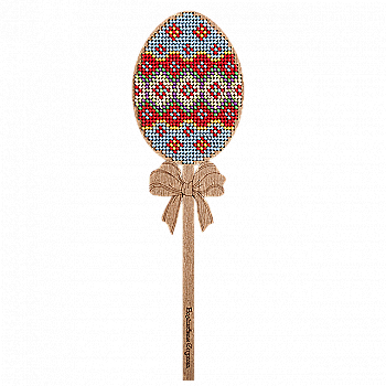 Набір для вишивання бісером по дереву "Яйце на паличці 10", FLK-044