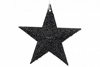Ялинкова підвіска Зірка 11 см, чорний, 788-772 Ялинкова підвіска Зірка 11 см, чорний, 788-772