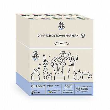 Набор маркеров Classic, 40 шт., idea1-am/40class, 99IDEAS Набор маркеров Classic, 40 шт., idea1-am/40class, 99IDEAS