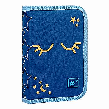 Пенал твердый YES одинарный без клапана HP-02 "Sweet Dreams", синій, 533078 Пенал твердый YES одинарный без клапана HP-02 "Sweet Dreams", синій, 533078