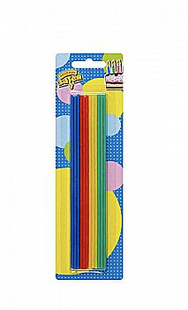 Свічки для торта асорті, 17 см 24 од, 1502-5223