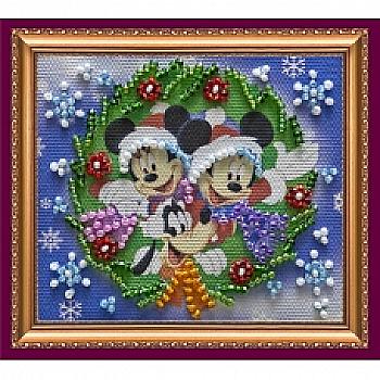 Набір для вишивки бісером "Магніт" З Новим Роком-6, AMA-055 Набір для вишивки бісером "Магніт" З Новим Роком-6, AMA-055