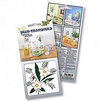 Наліпки 3D декоративні 10*10 см Жовті квіти, 18101 Folia Наліпки 3D декоративні 10*10 см Жовті квіти, 18101 Folia