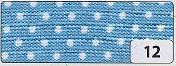 Стрічка декоративна 15 мм*4 м Крапки на синьому, 27012 Folia Стрічка декоративна 15 мм*4 м Крапки на синьому, 27012 Folia