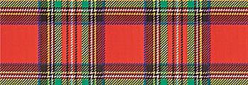 Картон дизайнерский цветной 300 г 20*30 см Шотландская клетка красно-зеленая UR-12722253R
