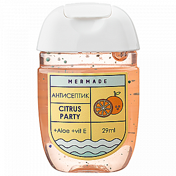 Антисептик для рук "Citrus Party" 29 мл, MR0007, Mermade Антисептик для рук "Citrus Party" 29 мл, MR0007, Mermade