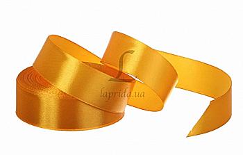 Лента атлас 25 мм-23 м, 17 желтая, 5-1299