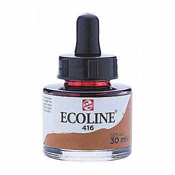 Краска акварельная жидкая Ecoline, (416), Сепия, 30 мл, Royal Talens Краска акварельная жидкая Ecoline, (416), Сепия, 30 мл, Royal Talens