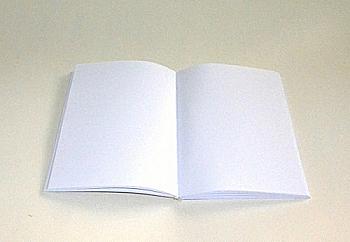 Блок для изготовления блокнотов А5. Белый. Цветной форзац 80 г/м2, 80 ст.