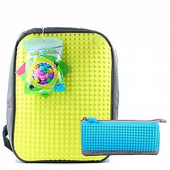 Рюкзак Upixel Classic, Жовтий + пенал, WY-A001Ga Рюкзак Upixel Classic, Жовтий + пенал, WY-A001Ga