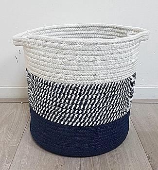 Корзина из веревки для хранения сер., темные цвета (2 цв. в ассорт.), MA2000210