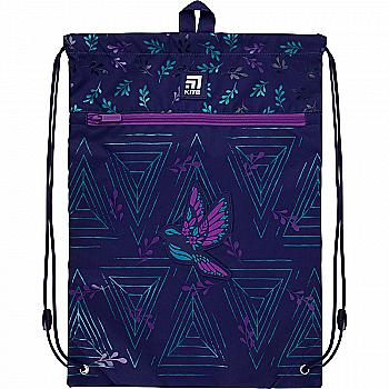 Сумка для обуви Kite с карманом 601M Beautiful bird, K21-601M-5 Сумка для обуви Kite с карманом 601M Beautiful bird, K21-601M-5
