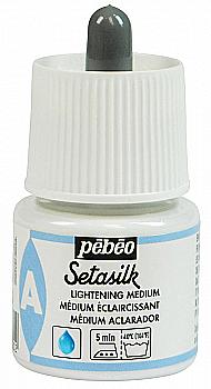 Фарба по світлим тканинам, що розтікається "Setasilk" 45 мл прозора, 181-030 Pebeo Фарба по світлим тканинам, що розтікається "Setasilk" 45 мл прозора, 181-030 Pebeo