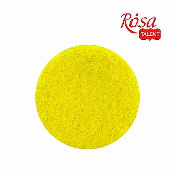 Фетр листовий (поліестер) 29,7*42 см 180 г/м2, Жовтий, Rosa Talent Фетр листовий (поліестер) 29,7*42 см 180 г/м2, Жовтий, Rosa Talent