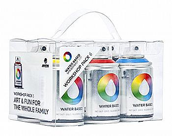 Набор аэрозольных красок MTN WB 100 мл 6 цветов, EX011W0006M Набор аэрозольных красок MTN WB 100 мл 6 цветов, EX011W0006M