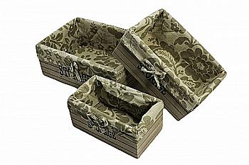 Подарочная коробка деревянная прямоуг. сред, 19081-5