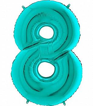 Куля повітряна 40" Цифра 8 металік Тіффані Ф, 3207-1115 Куля повітряна 40" Цифра 8 металік Тіффані Ф, 3207-1115