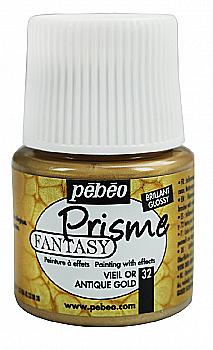 Краска лаковая для всех поверхностей 45 мл "Fantasy Prisme" золотой старинный, 166032 Pebeo Краска лаковая для всех поверхностей 45 мл "Fantasy Prisme" золотой старинный, 166032 Pebeo