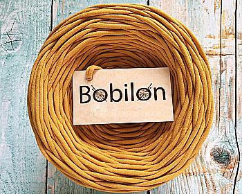 Пряжа трикотажна Bobilon Mini (5-7 мм), гірчиця Пряжа трикотажна Bobilon Mini (5-7 мм), гірчиця