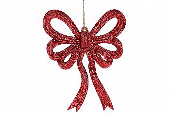 Ялинкова прикраса "Бант" 13*11 см, червоний, 788-507