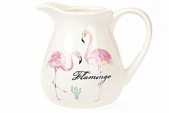 Кувшин керамический "Розовый Фламинго" 900 мл, DM516-FL
