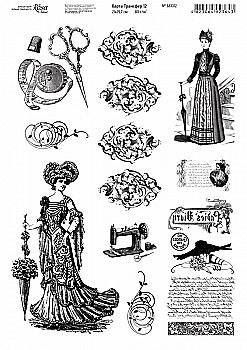 Карта Трансфер 12, 10шт, 21*29,7см, 80г/м2, ROSA Talent