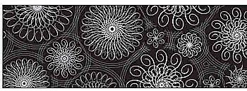 Картон дизайнерский цветной "Чорно-белый" 220г 21*30 см Спиральные орнаменты на черном фоне UR 60364618R