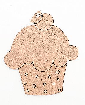 Заготівка Кекс 4, 1 шт, ДВП, 8,5*7,5*0,3 см, Rosa Talent (5)