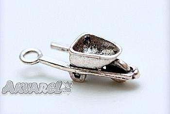 Набір металевих підвісок Садова тачка 5*21 мм, 10 шт Набір металевих підвісок Садова тачка 5*21 мм, 10 шт