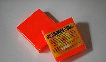 Пластика "Пластишка", оранжевій флуоресцентный 0,075 кг, 0203 Пластика "Пластишка", оранжевій флуоресцентный 0,075 кг, 0203