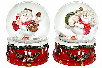 Куля водяна "Сніговик-музикант" 9 см, 559-449