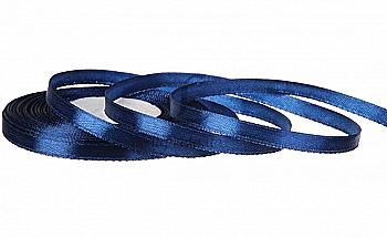 Лента атлас 7 мм-23 м синяя (120)