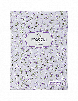 Книга записная Piccoli А5 80 л. кл. инт. обл., мат. лам.+лак, лавандовый, BM.24522101-39 Книга записная Piccoli А5 80 л. кл. инт. обл., мат. лам.+лак, лавандовый, BM.24522101-39